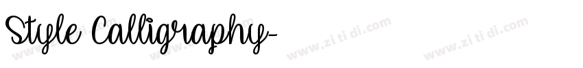 Style Calligraphy字体转换